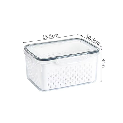 3-Pack Fridge Storage Containers – Keep Your Produce Crisp, Clean, and Organized