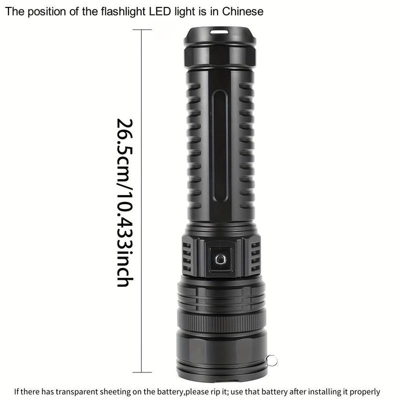 Rechargeable Zoomable LED Flashlight