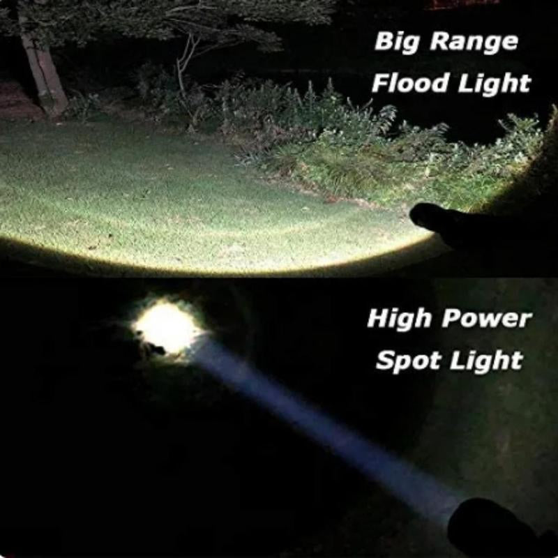 Rechargeable Zoomable LED Flashlight