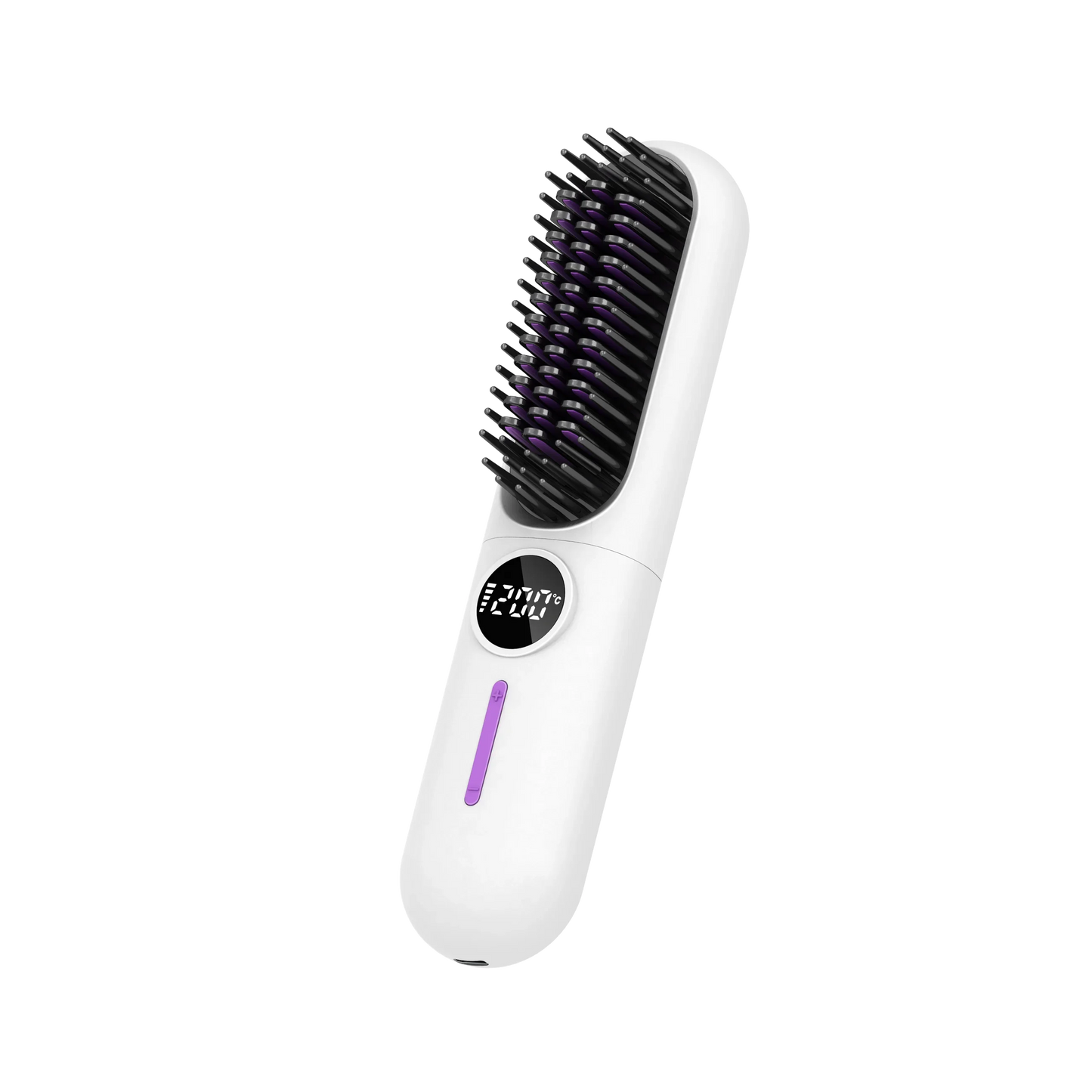 Electric Hot Comb – 2-In-1 Straightening Brush with Anti-Scald & Ionic Smoothing Power