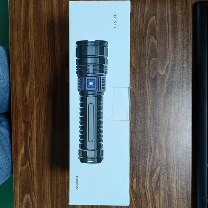 Rechargeable Zoomable LED Flashlight