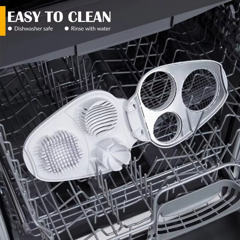 Slicemaster™ 3-In-1 Egg & Veggie Cutter – Precision Slicer for Eggs, Avocados, Fruits & More