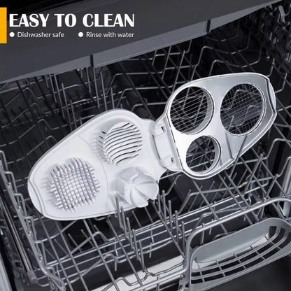 Slicemaster™ 3-In-1 Egg & Veggie Cutter – Precision Slicer for Eggs, Avocados, Fruits & More