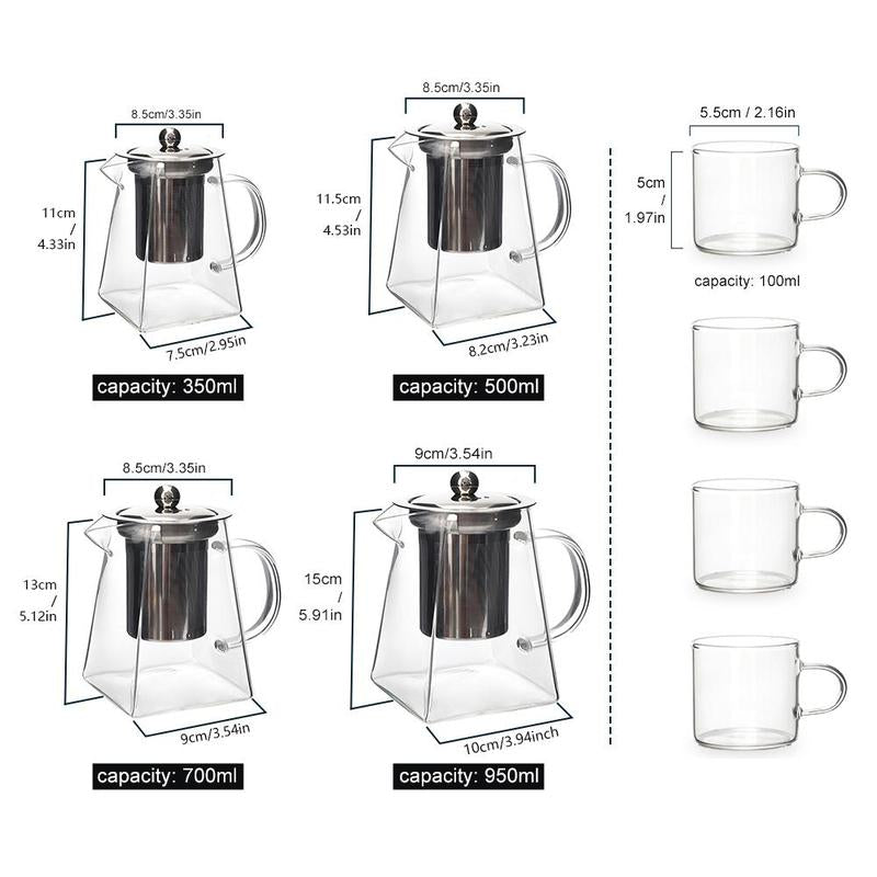 Glass Teapot Set